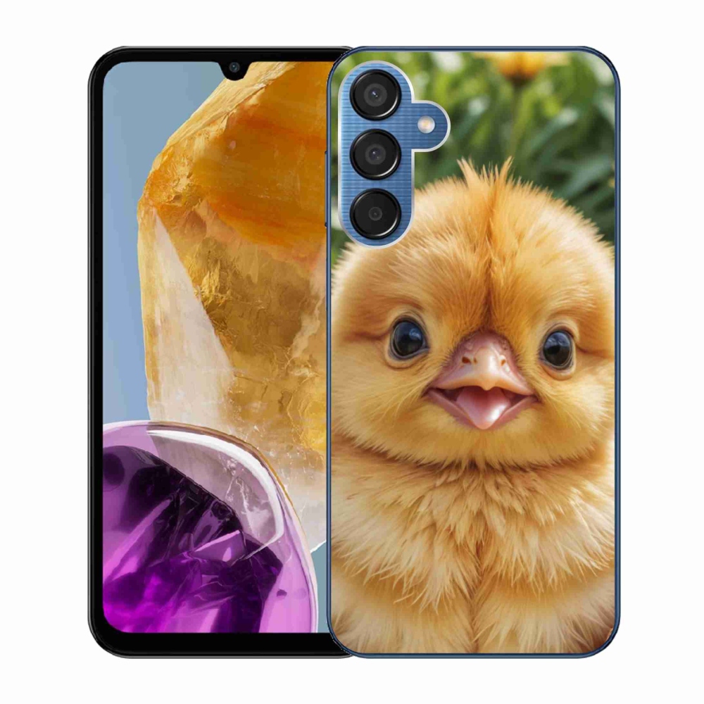 Gélový kryt mmCase na Samsung Galaxy M15 5G - veselé kuriatko