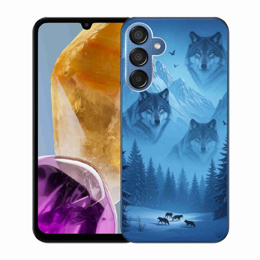 Gélový kryt mmCase na Samsung Galaxy M15 5G - vlčia svorka