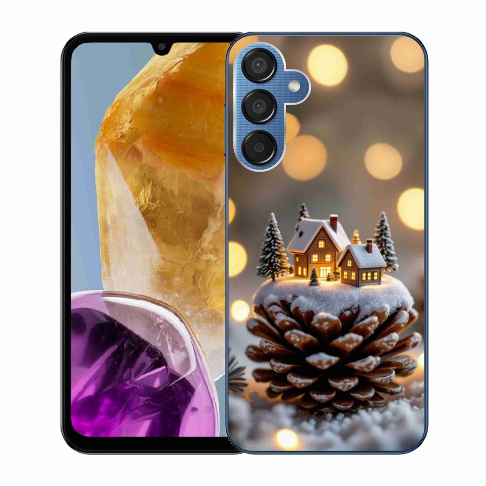 Gélový kryt mmCase na Samsung Galaxy M15 5G - zimná dedinka