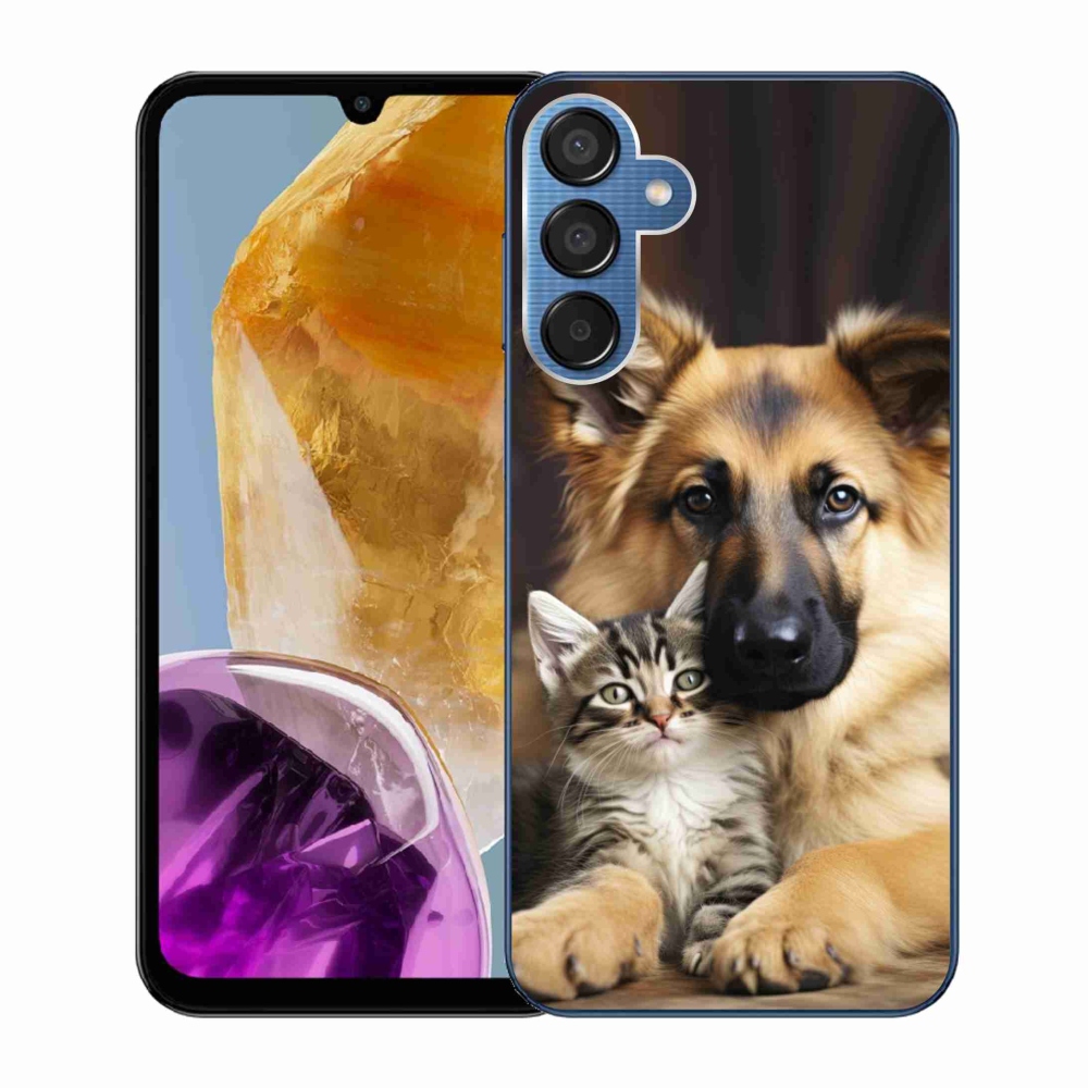 Gélový kryt mmCase na Samsung Galaxy M15 5G - zvieracie priateľstvo
