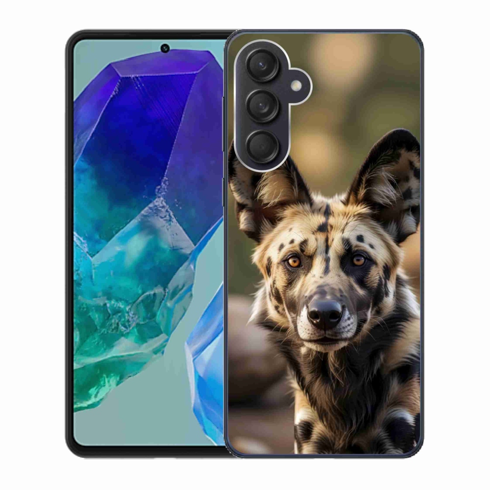 Gélový kryt mmCase Samsung Galaxy M55 5G - africký divoký pes