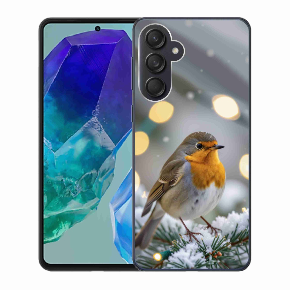 Gélový kryt mmCase na Samsung Galaxy M55 5G - červienka v zime