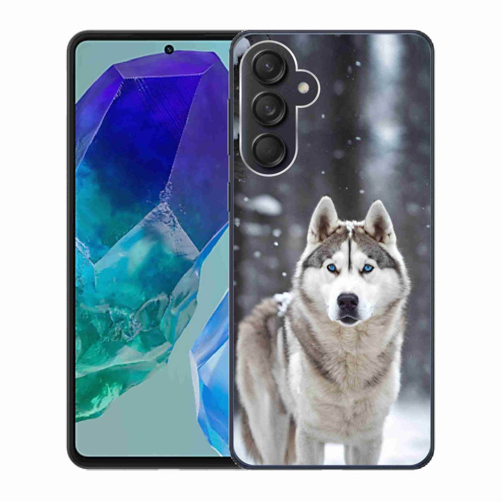 Gélový kryt mmCase na Samsung Galaxy M55 5G - husky 2
