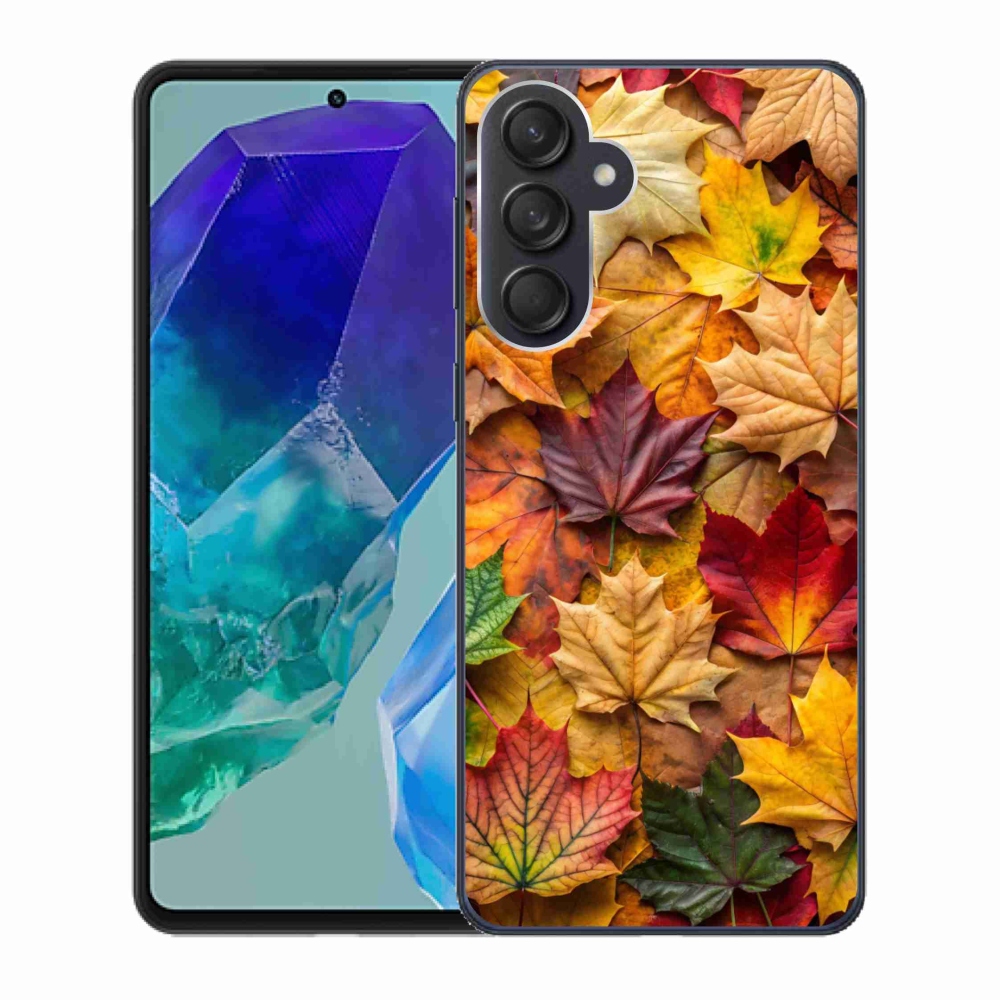 Gélový kryt mmCase na Samsung Galaxy M55 5G - javorové listy 2