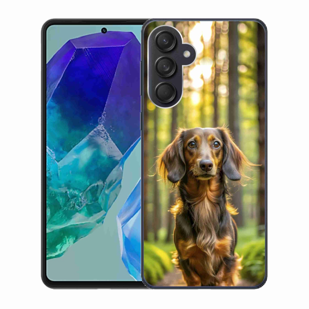 Gélový kryt mmCase na Samsung Galaxy M55 5G - jazvečík 4