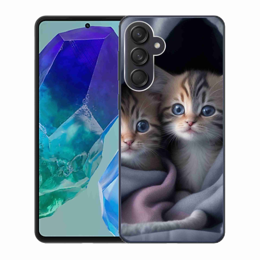 Gélový kryt mmCase na Samsung Galaxy M55 5G - mačacie duo 2