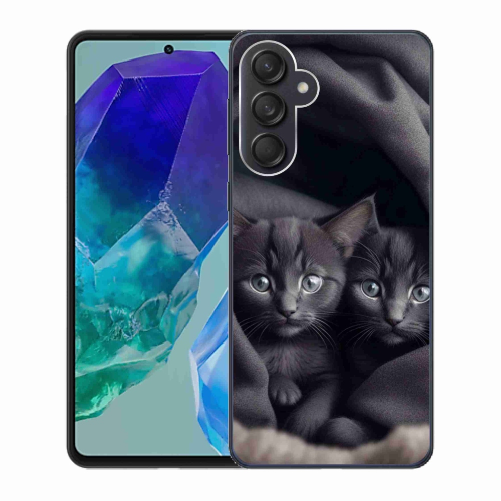 Gélový kryt mmCase na Samsung Galaxy M55 5G - mačacie duo