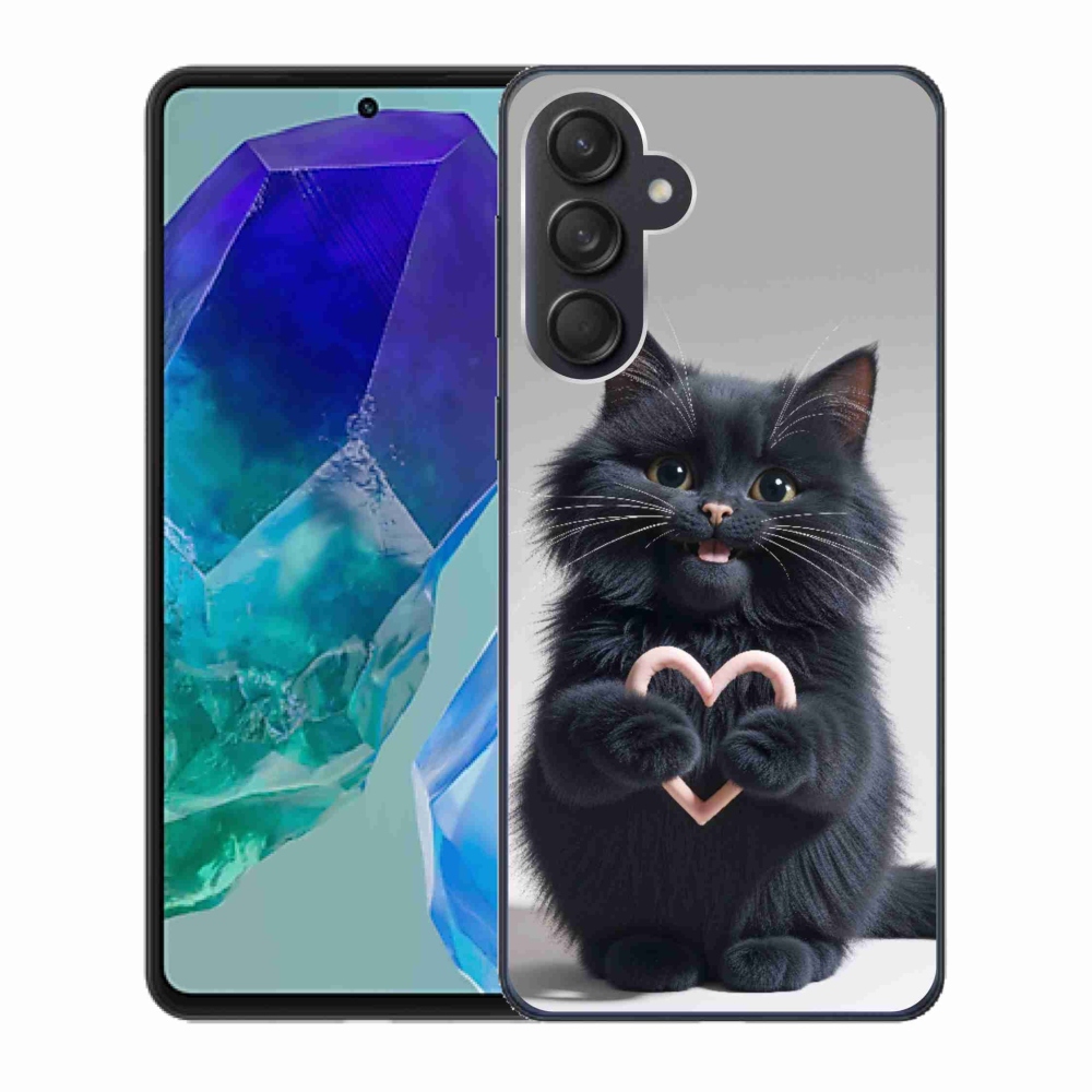 Gélový kryt mmCase na Samsung Galaxy M55 5G - mačacia láska 3