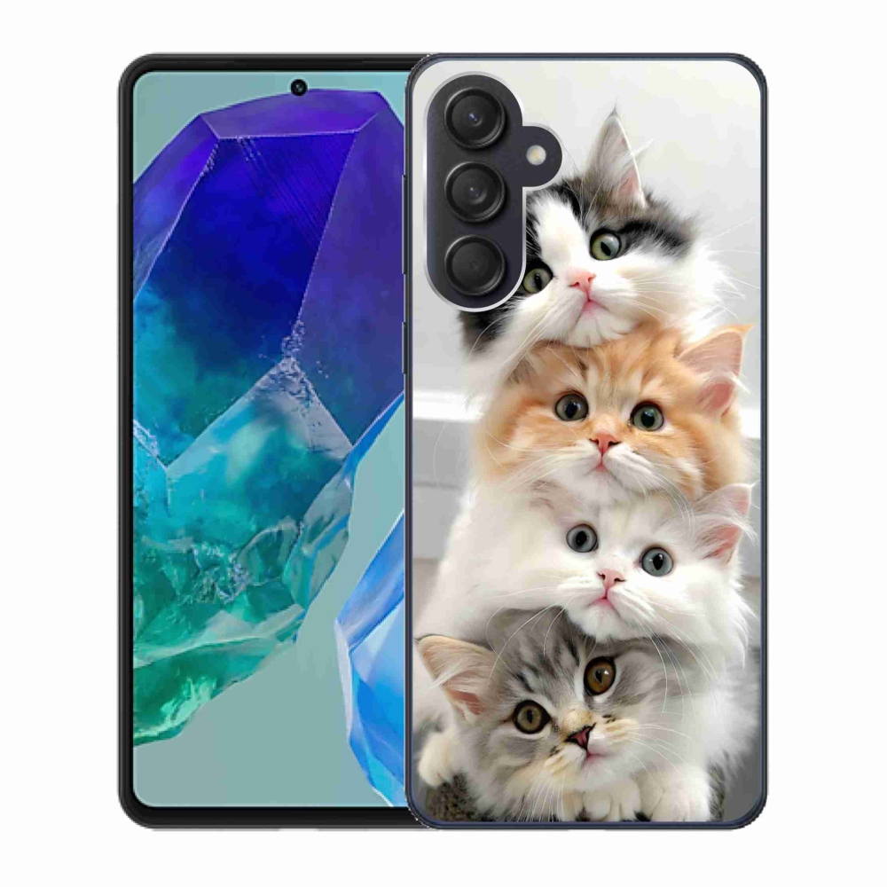 Gélový kryt mmCase na Samsung Galaxy M55 5G - mačacia partia