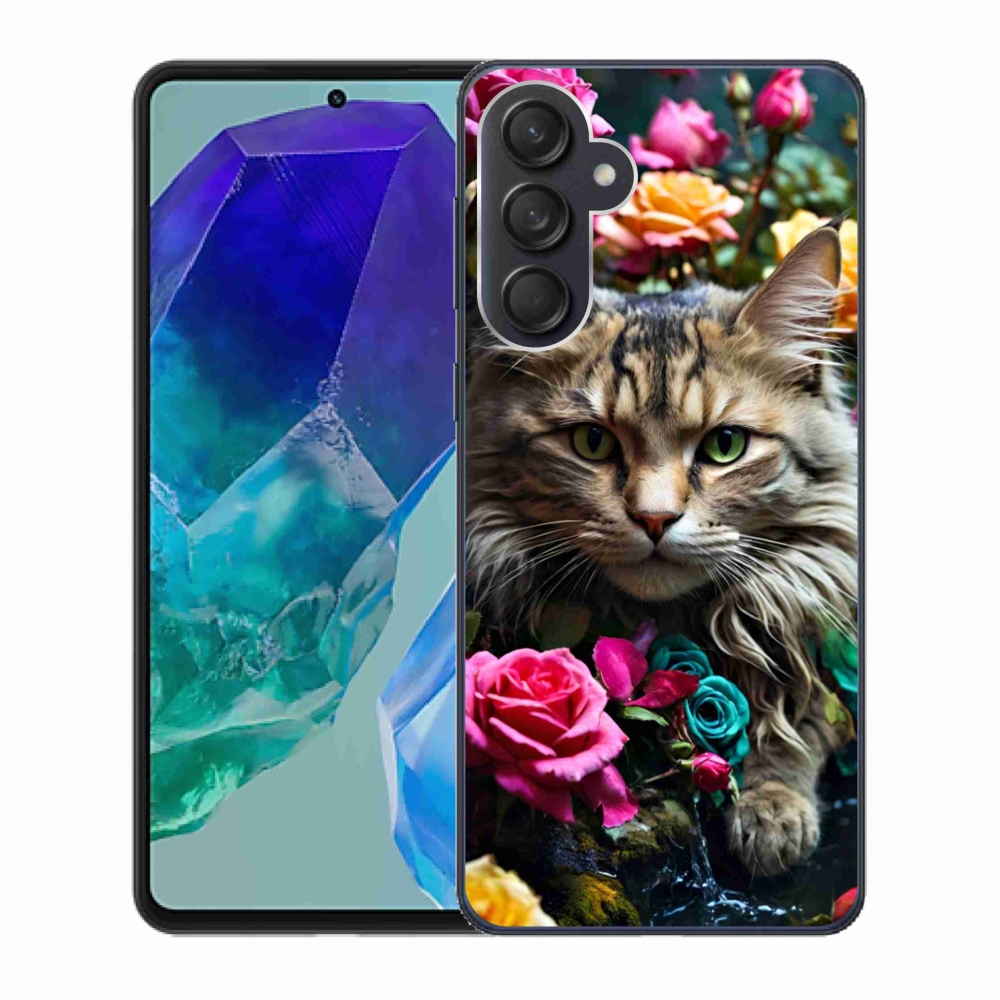 Gélový kryt mmCase na Samsung Galaxy M55 5G - mačacie pohľad 2