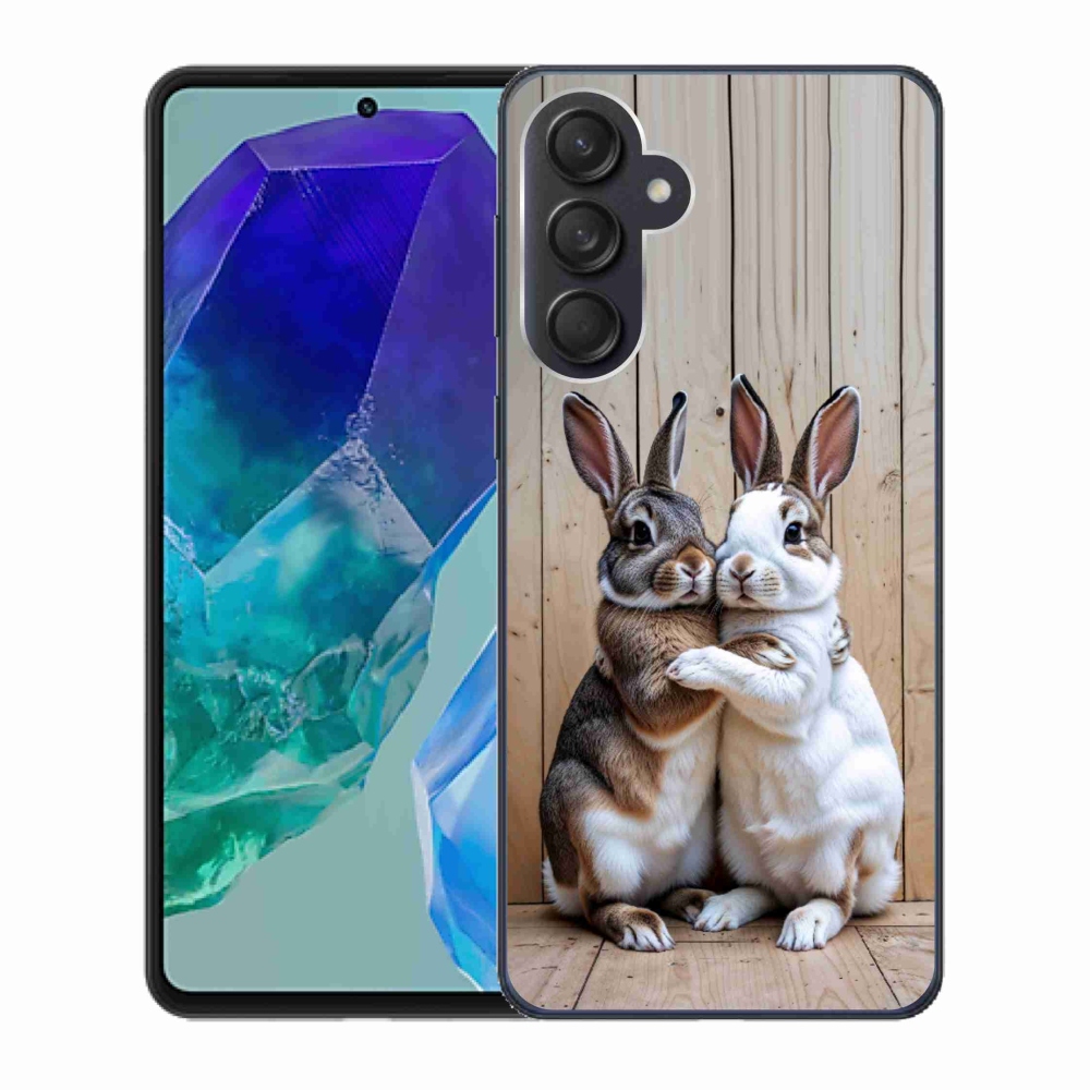 Gélový kryt mmCase na Samsung Galaxy M55 5G - králičie pár