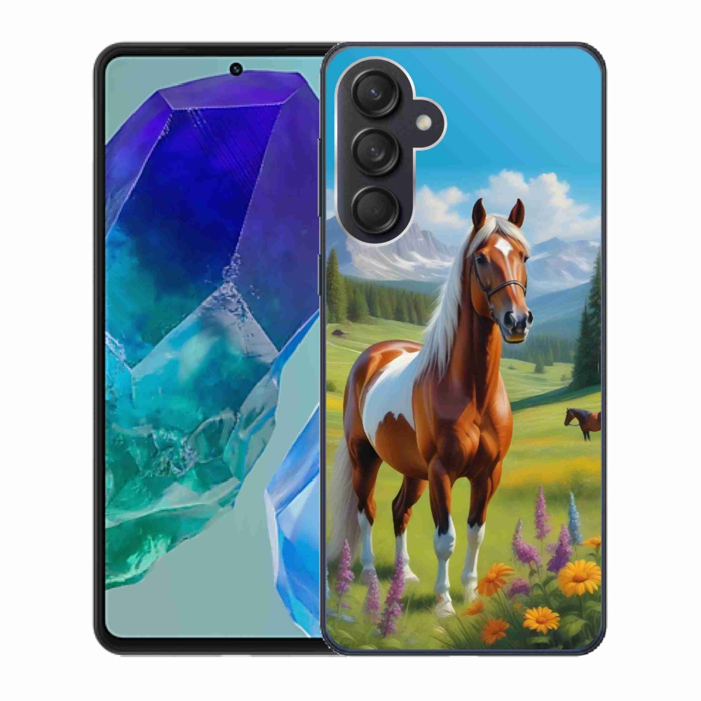 Gélový kryt mmCase na Samsung Galaxy M55 5G - kôň na lúke