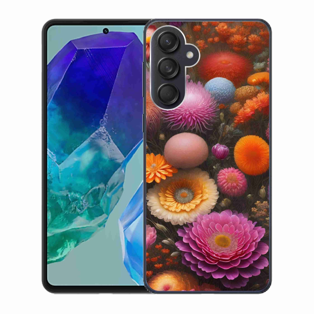 Gélový kryt mmCase na Samsung Galaxy M55 5G - kvetinová kompozícia