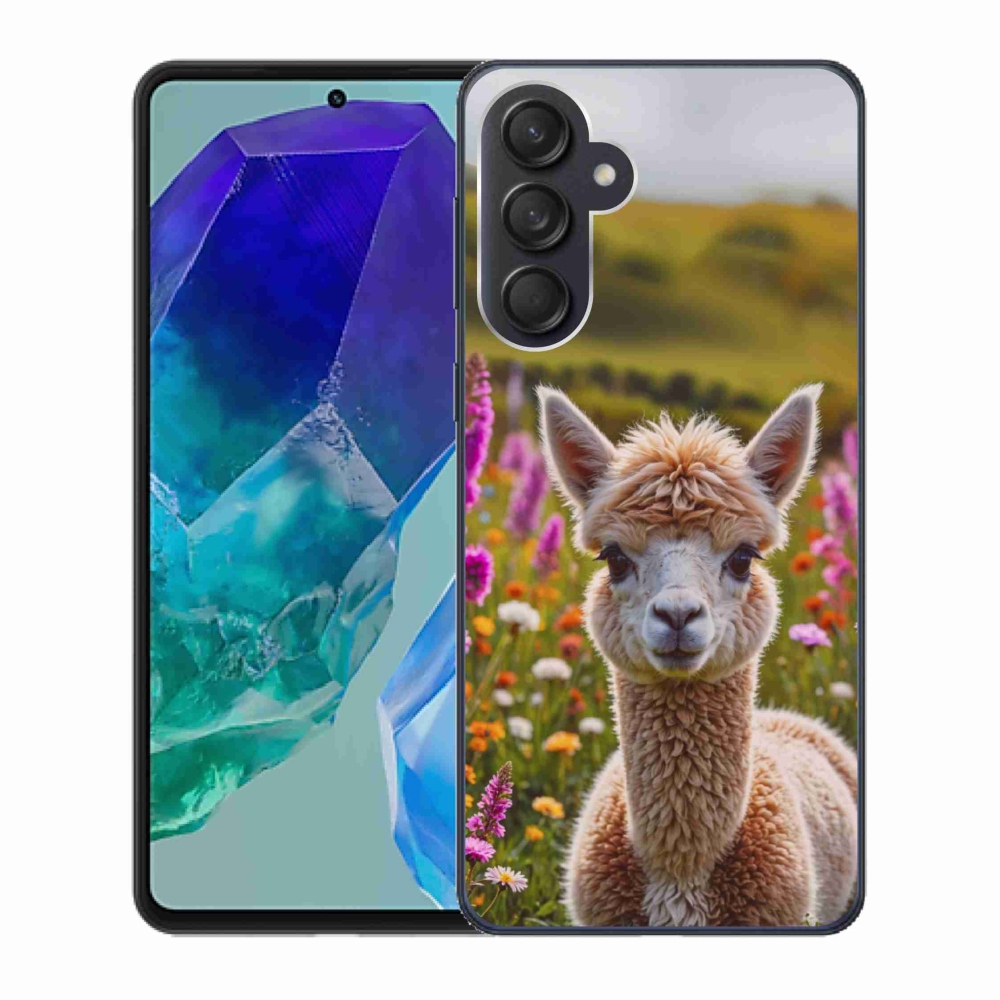 Gélový kryt mmCase na Samsung Galaxy M55 5G - lama na lúke