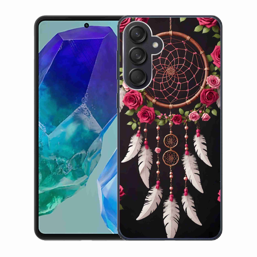 Gélový kryt mmCase na Samsung Galaxy M55 5G - lapač snov s ružami