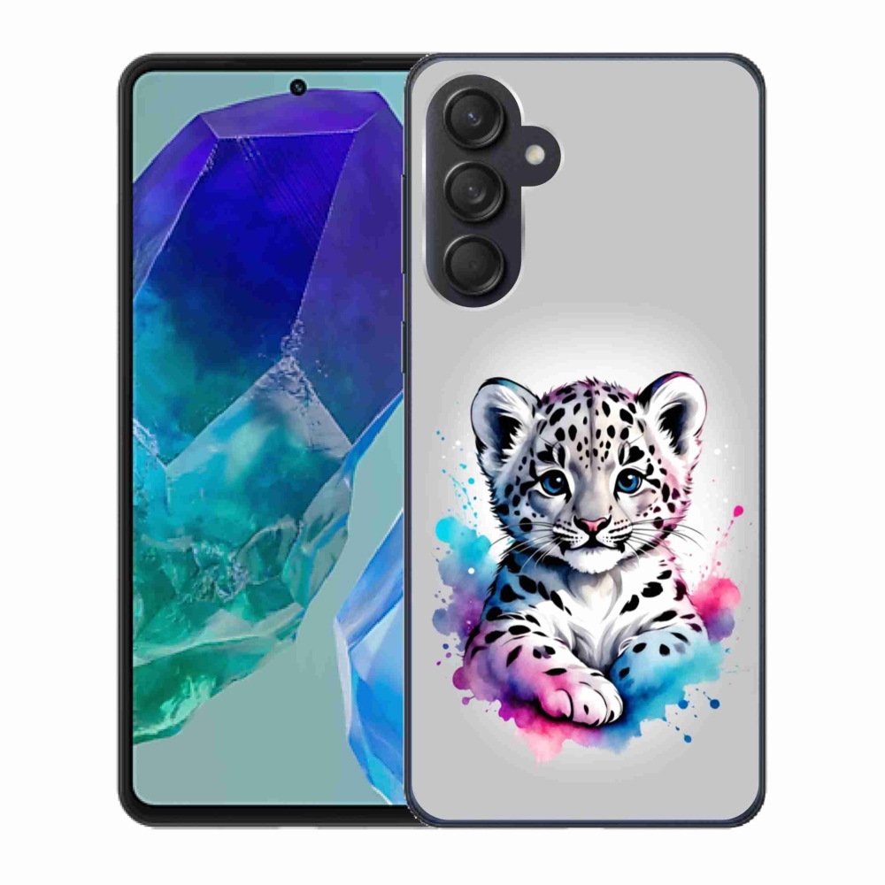 Gélový kryt mmCase na Samsung Galaxy M55 5G - leopardej mláďa