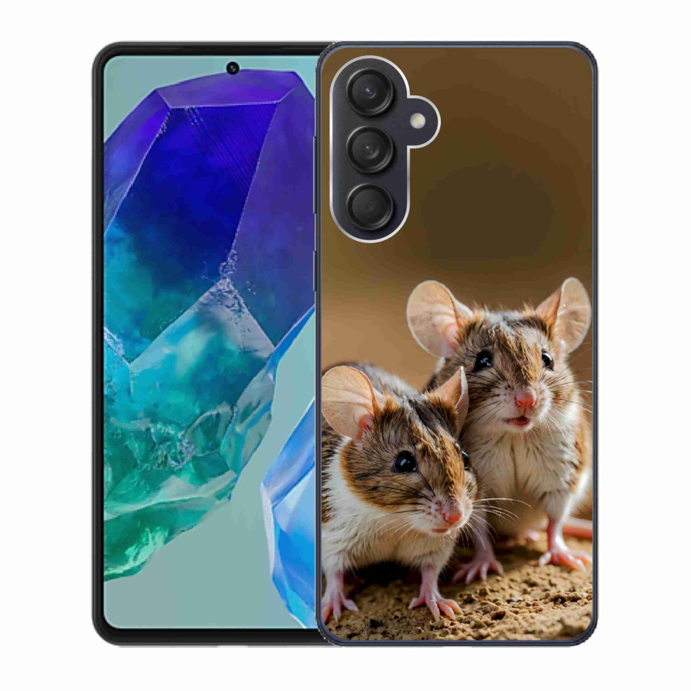 Gélový kryt mmCase na Samsung Galaxy M55 5G - myší duo