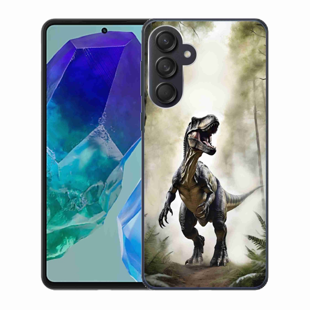 Gélový kryt mmCase na Samsung Galaxy M55 5G - naštvaný T-Rex