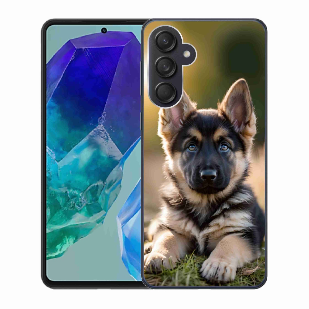 Gélový kryt mmCase na Samsung Galaxy M55 5G - nemecký ovčiak v prírode