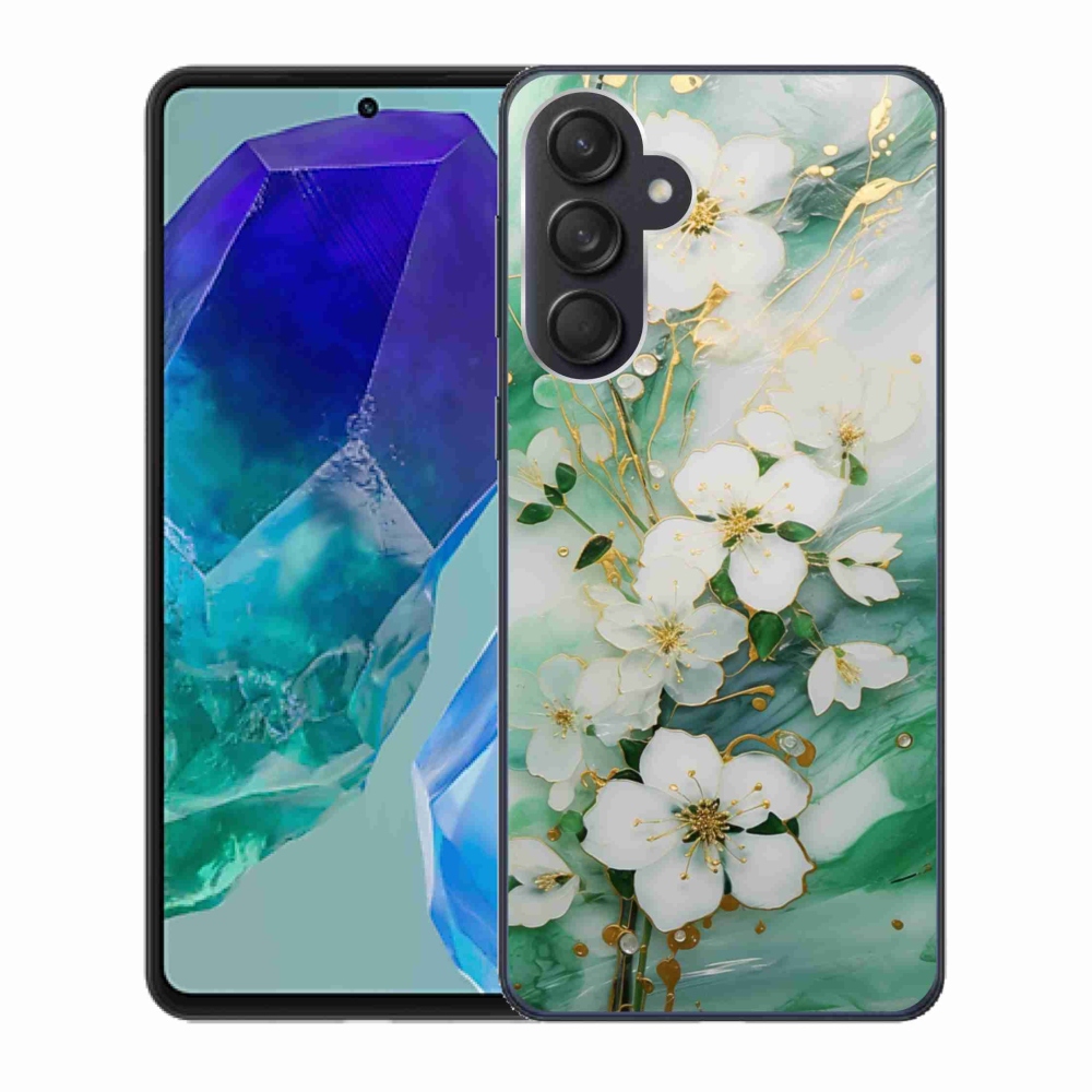 Gélový kryt mmCase na Samsung Galaxy M55 5G - nežné kvety