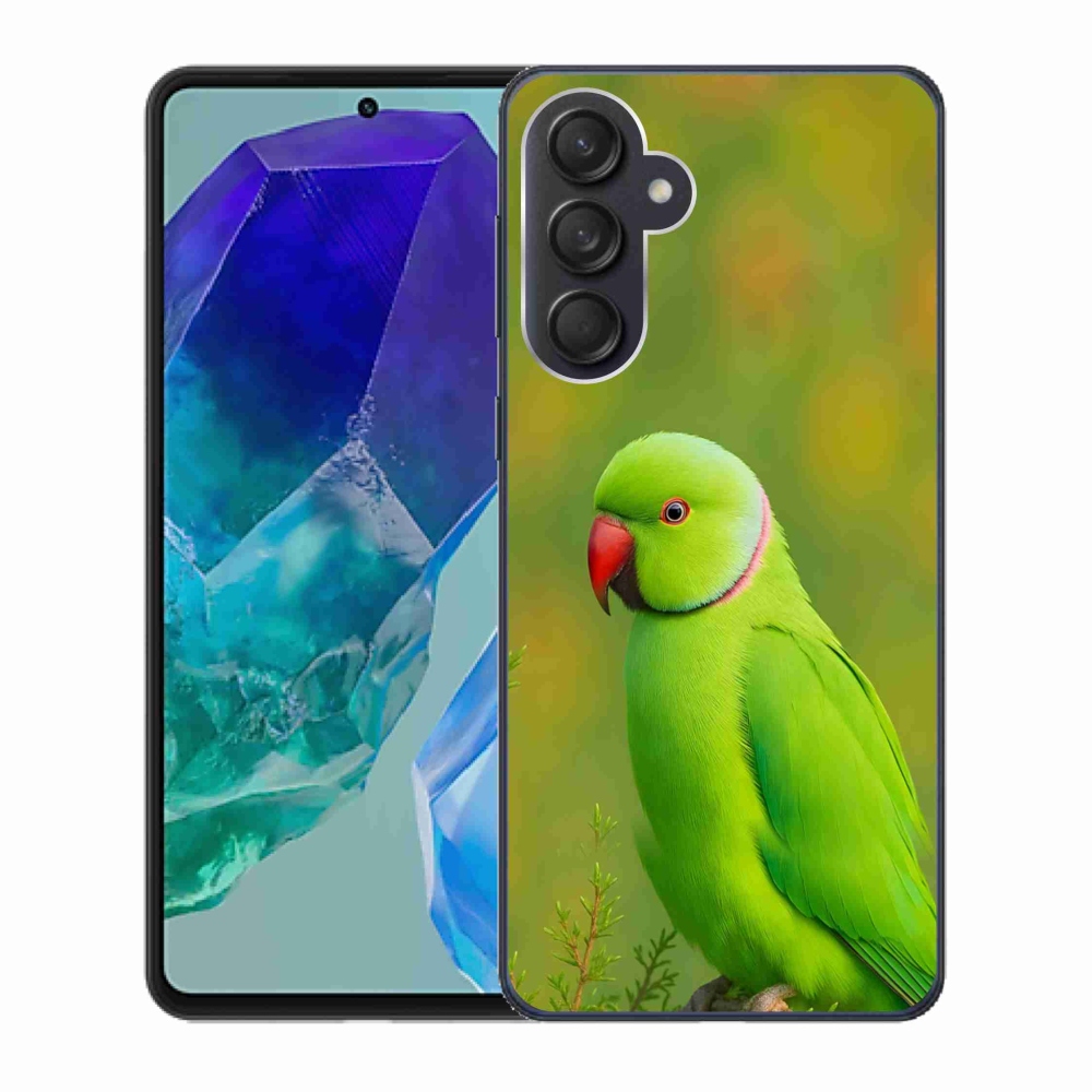 Gélový kryt mmCase na Samsung Galaxy M55 5G - papagáj alexander 2