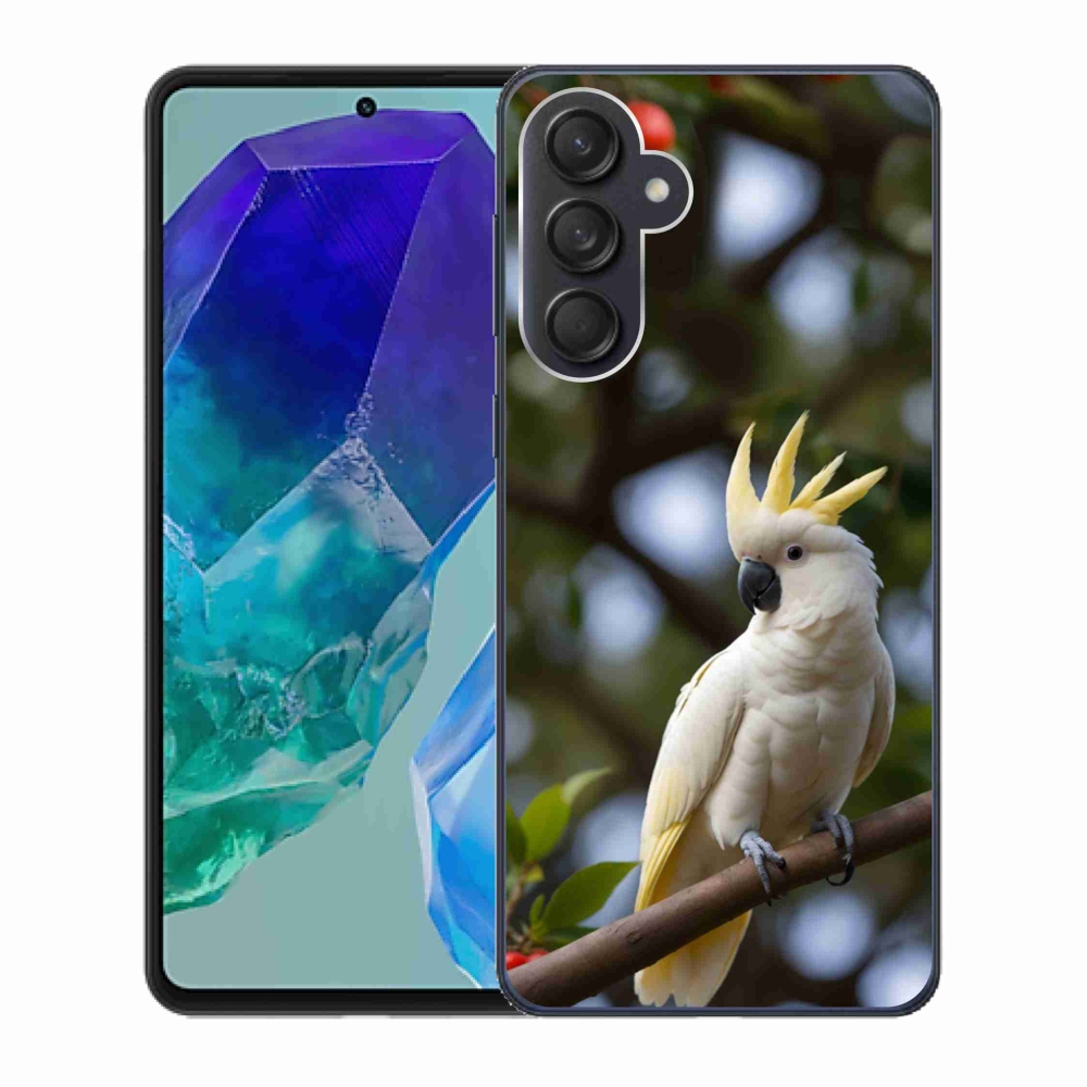 Gélový kryt mmCase na Samsung Galaxy M55 5G - papagáj kakadu 3