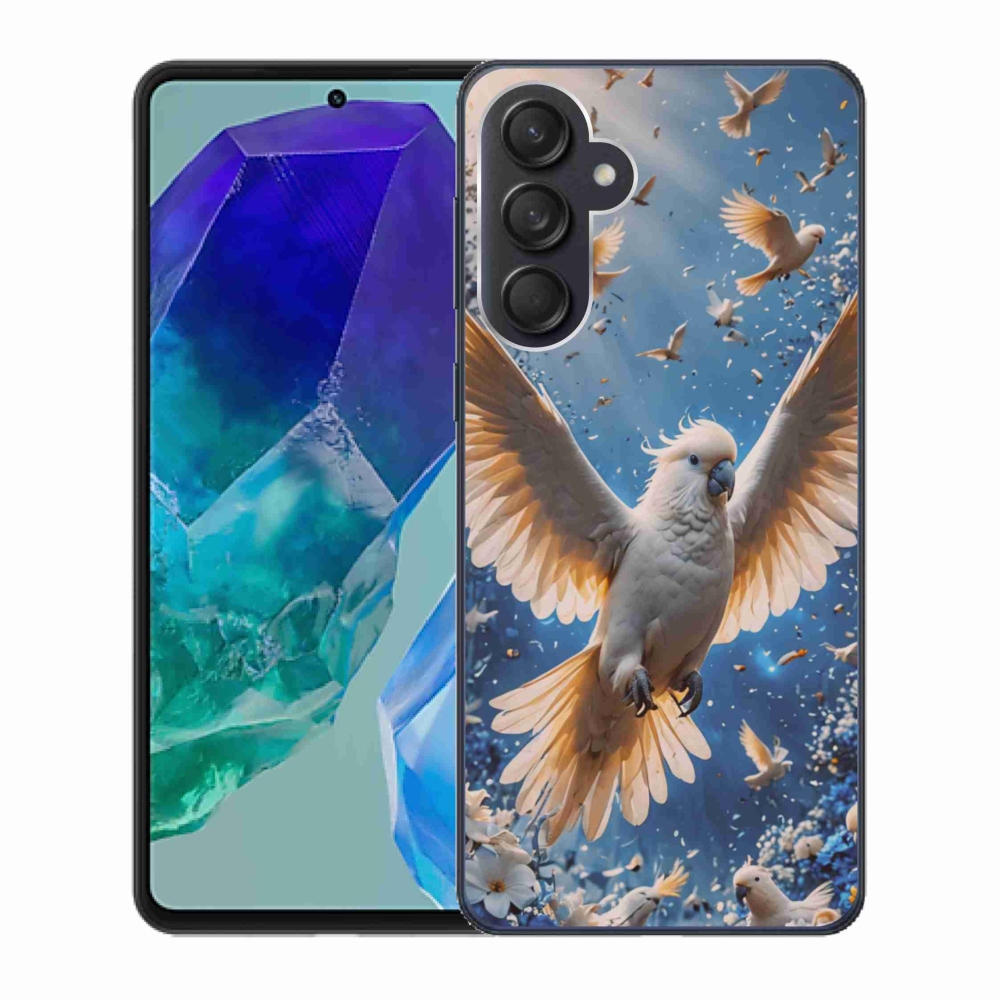 Gélový kryt mmCase na Samsung Galaxy M55 5G - papagáj kakadu
