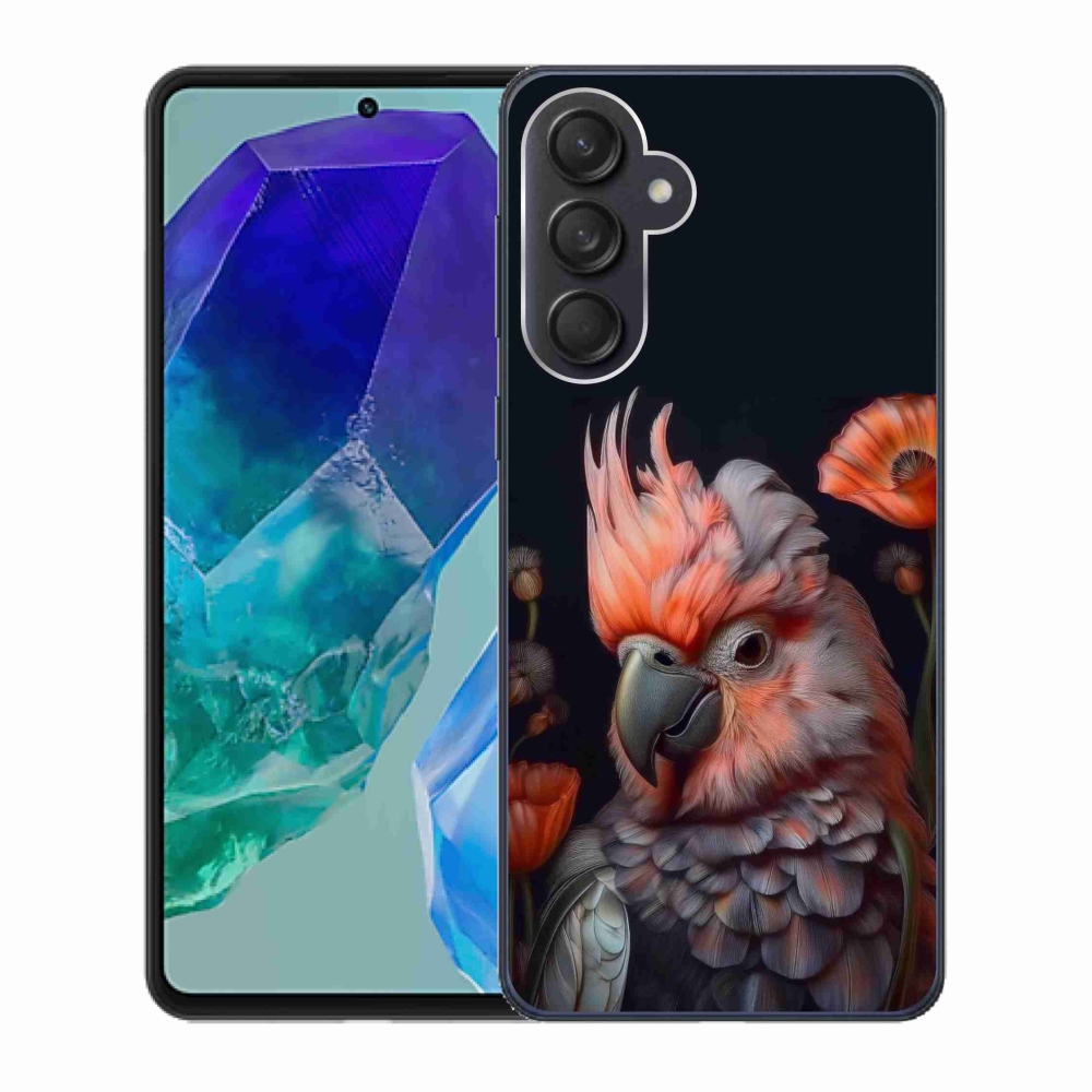 Gélový kryt mmCase na Samsung Galaxy M55 5G - papagáj kakadu vo farbách