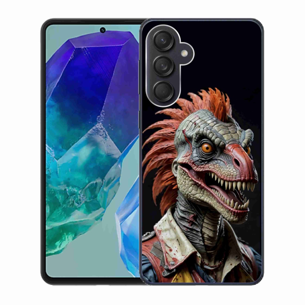 Gélový kryt mmCase na Samsung Galaxy M55 5G - punk dinosaurus