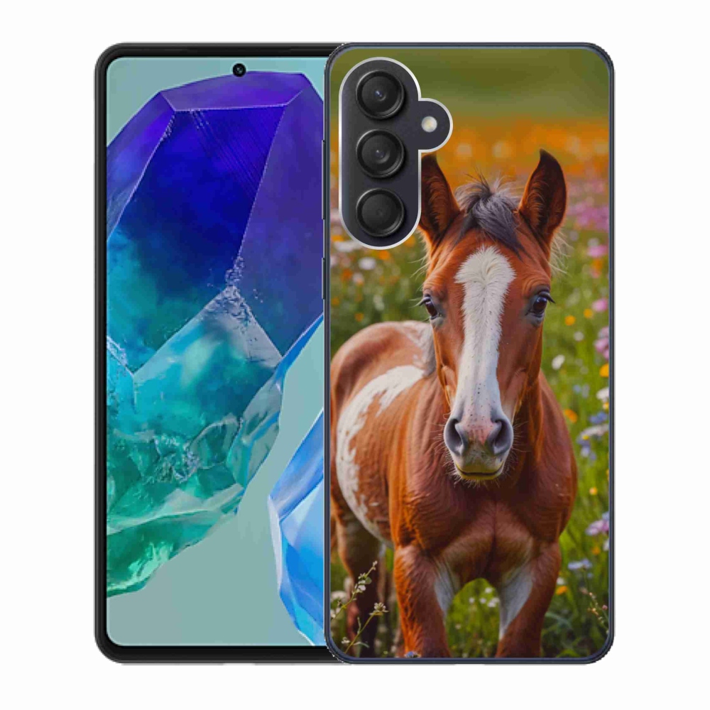 Gélový kryt mmCase na Samsung Galaxy M55 5G - roztomilé žriebä