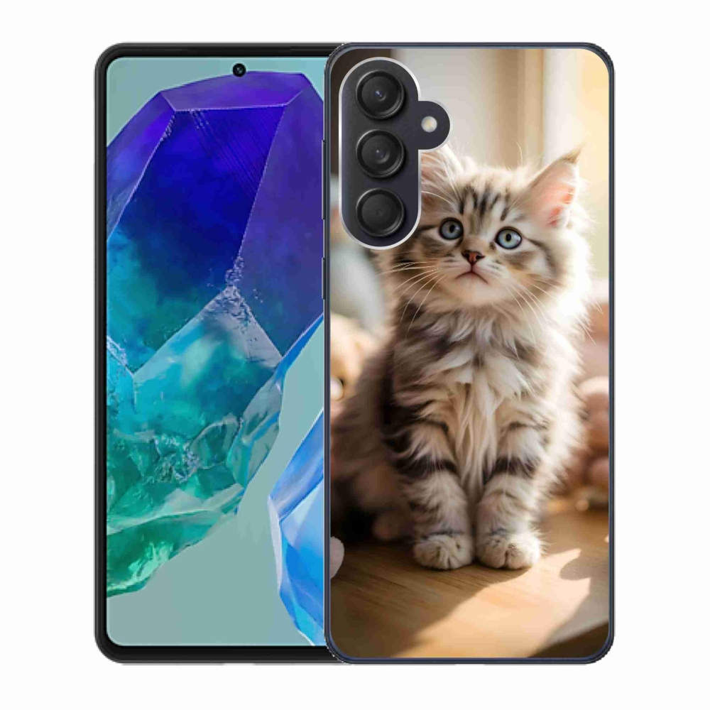 Gélový kryt mmCase na Samsung Galaxy M55 5G - roztomilé mačiatko 10