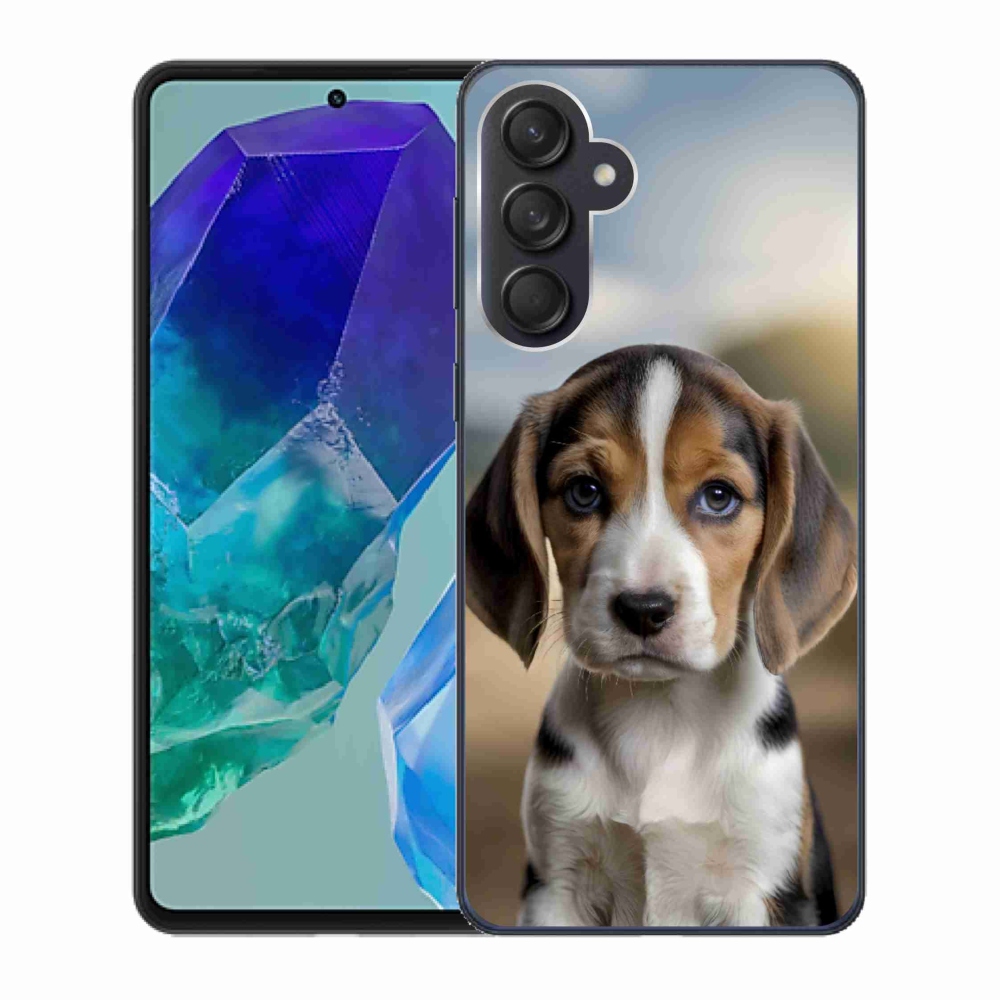 Gélový kryt mmCase na Samsung Galaxy M55 5G - roztomilý bígl
