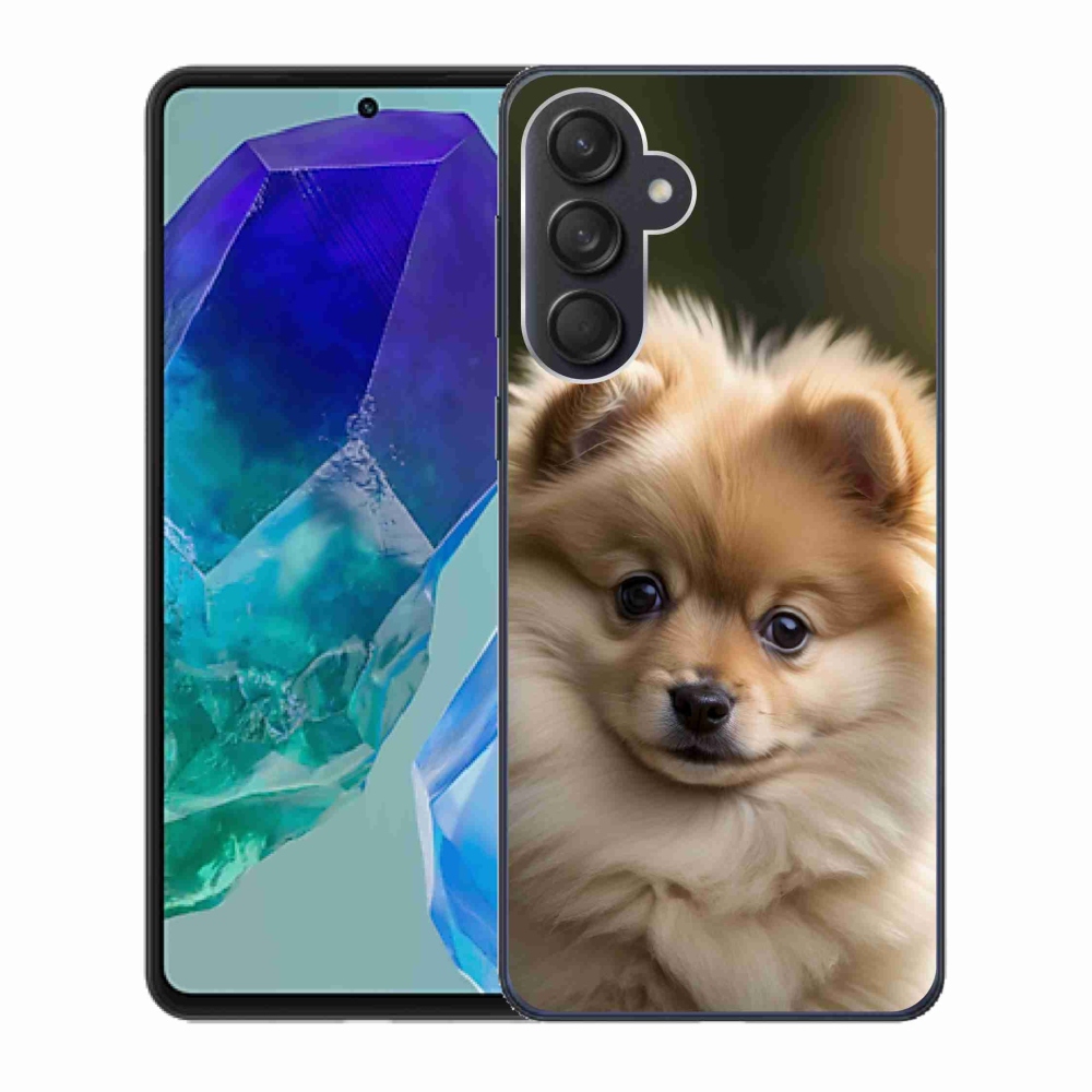 Gélový kryt mmCase na Samsung Galaxy M55 5G - roztomilý pomeranian 2