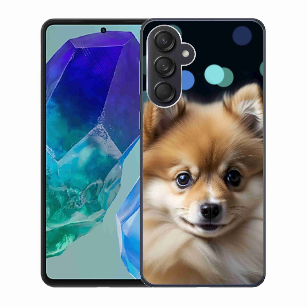 Gélový kryt mmCase na Samsung Galaxy M55 5G - roztomilý pomeranian