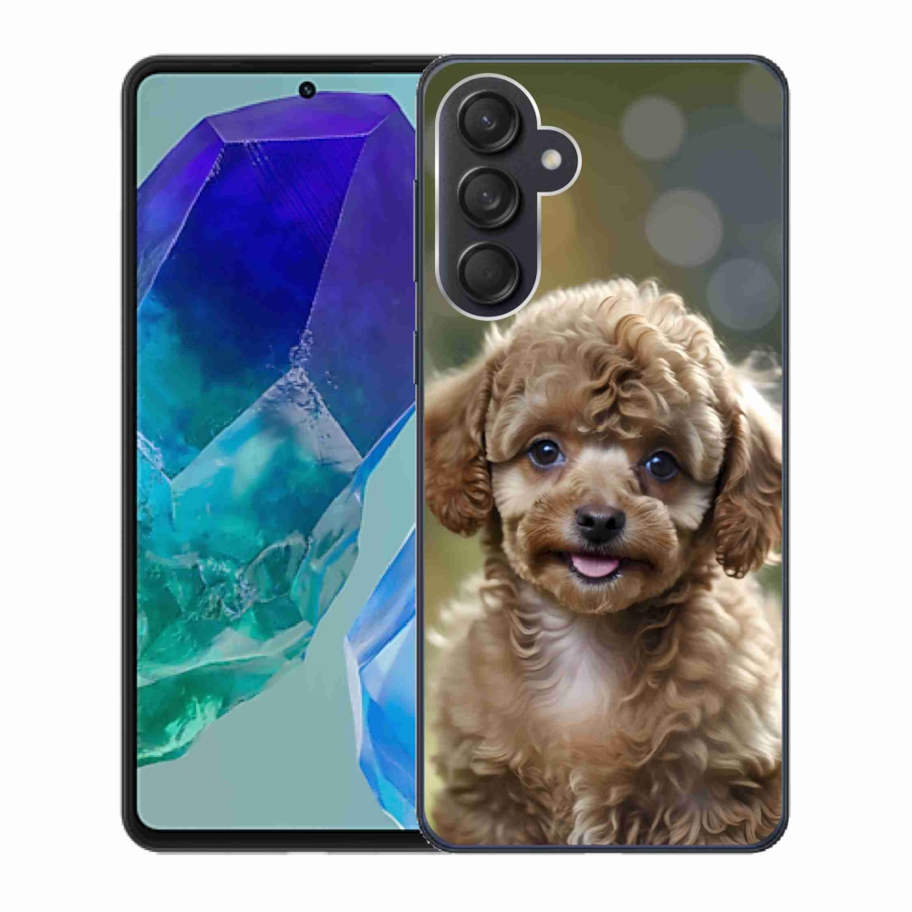 Gélový kryt mmCase na Samsung Galaxy M55 5G - roztomilý pudel