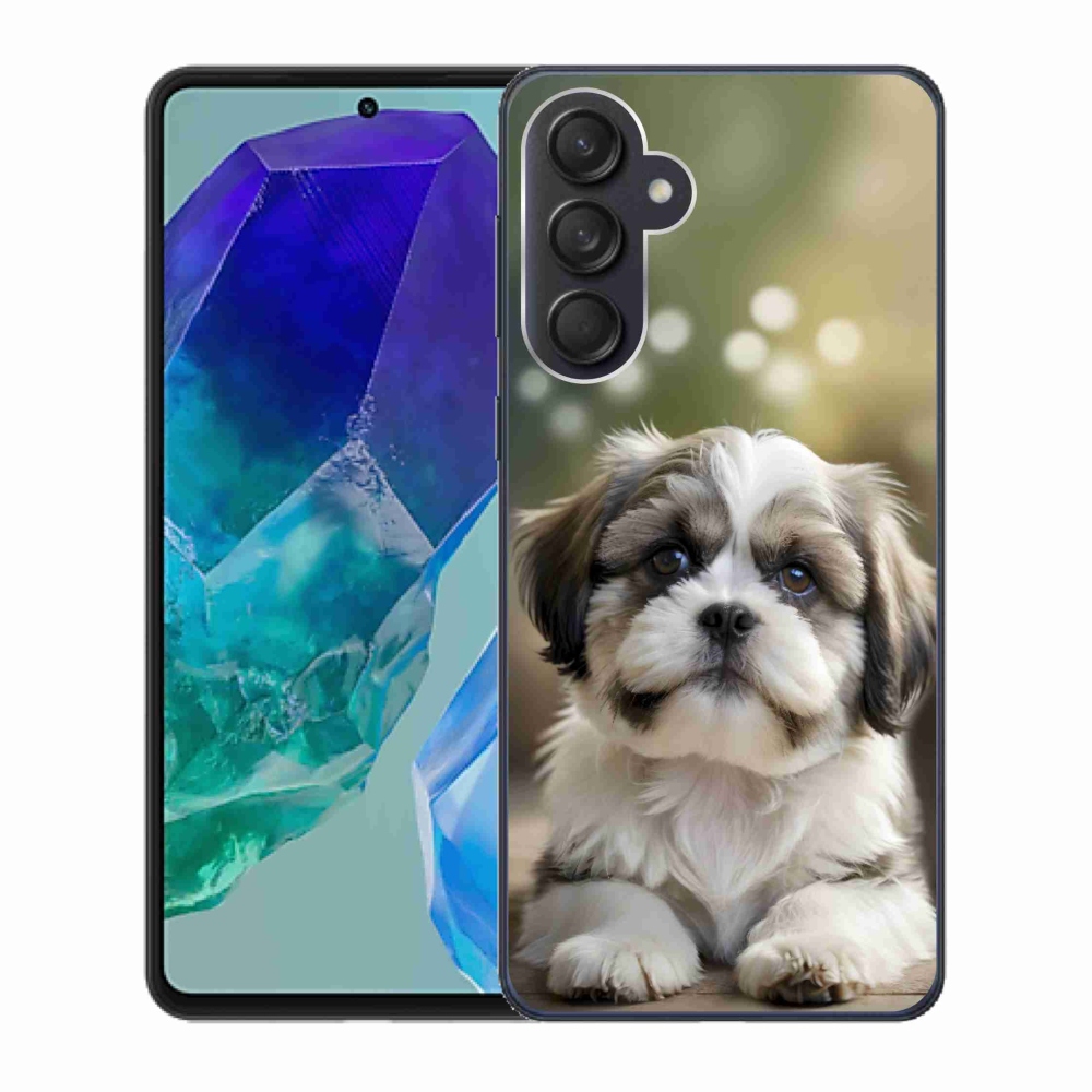 Gélový kryt mmCase na Samsung Galaxy M55 5G - roztomilý shih-tzu