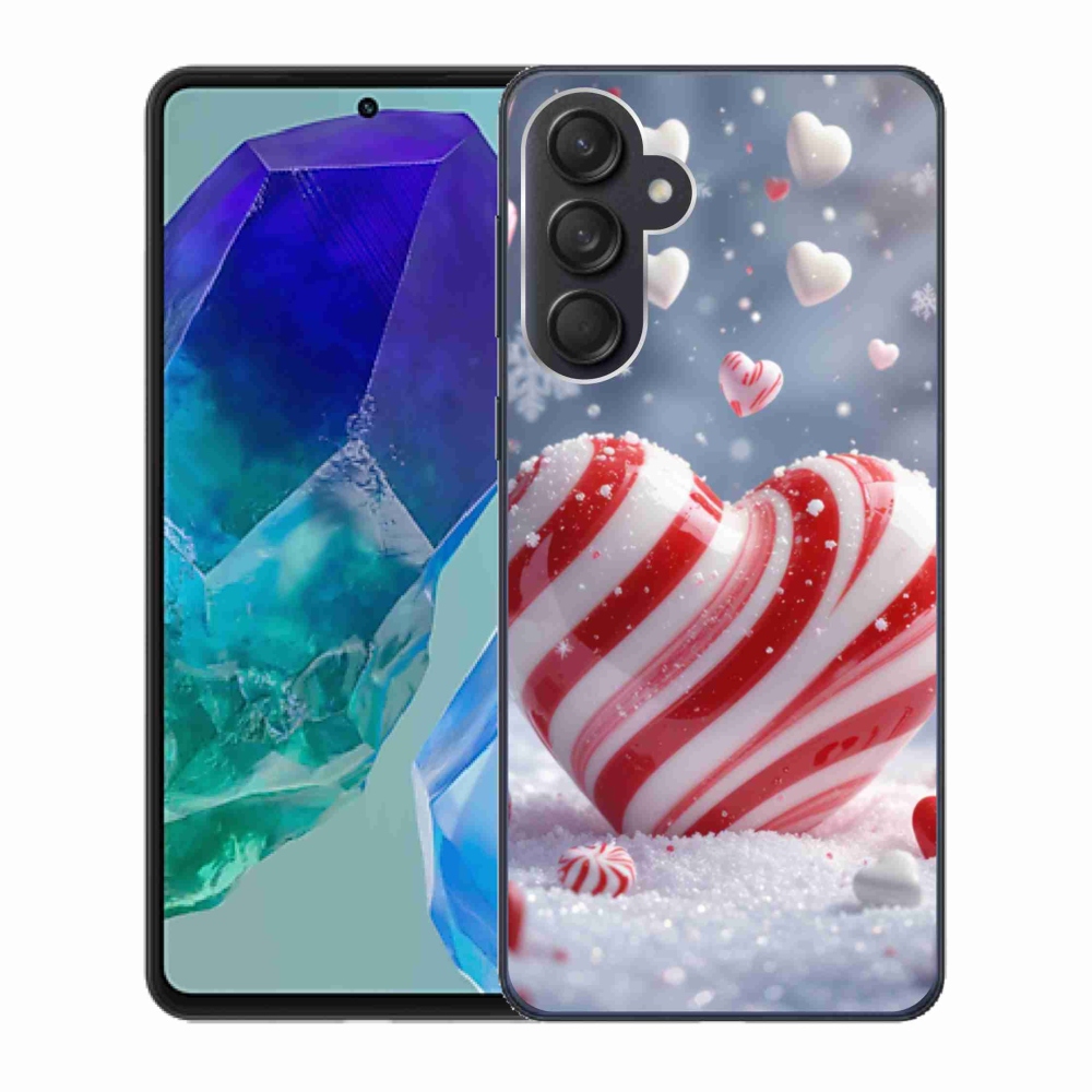 Gélový kryt mmCase na Samsung Galaxy M55 5G - sladké srdce