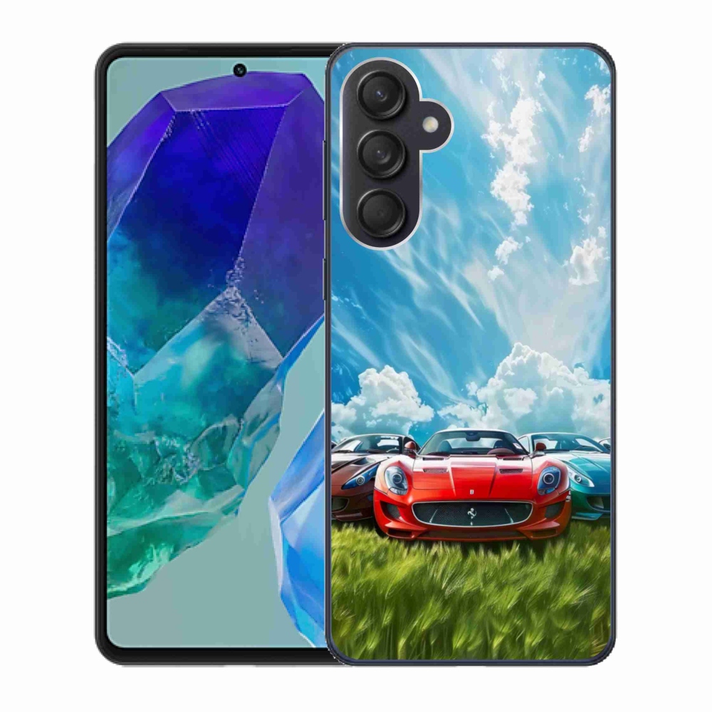 Gélový kryt mmCase na Samsung Galaxy M55 5G - športové vozidlá
