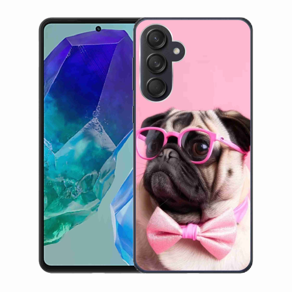 Gélový kryt mmCase na Samsung Galaxy M55 5G - štýlový mops