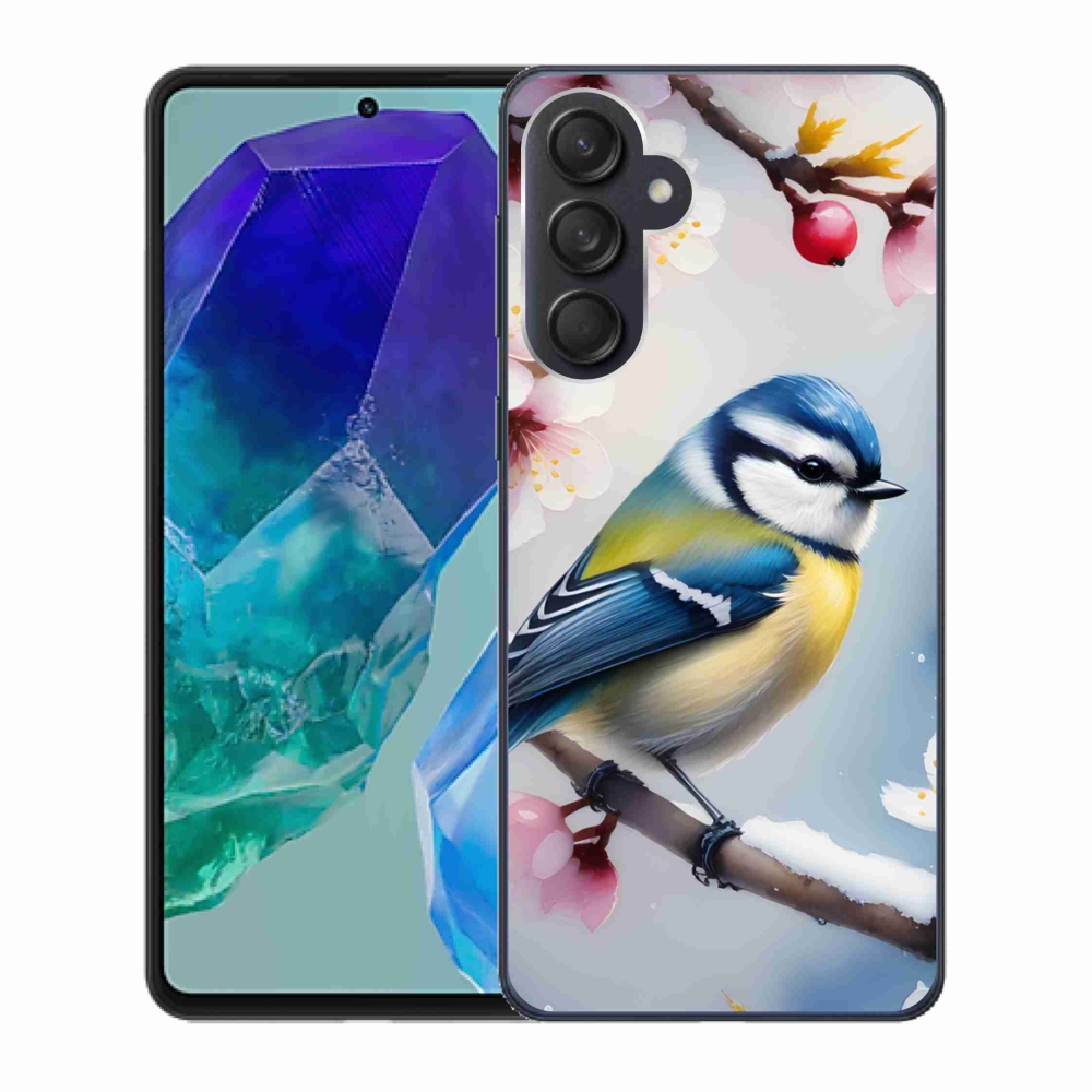Gélový kryt mmCase na Samsung Galaxy M55 5G - sýkorka