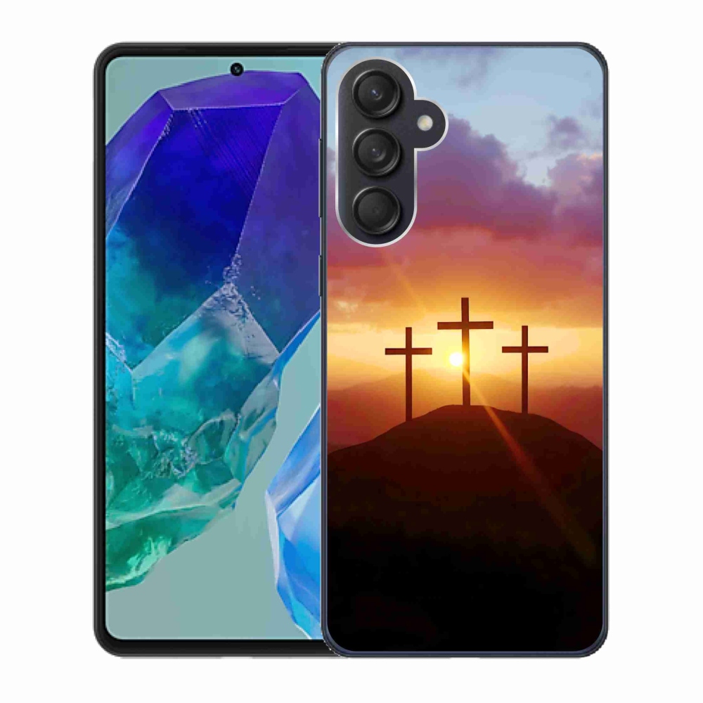 Gélový kryt mmCase na Samsung Galaxy M55 5G - tri kríža