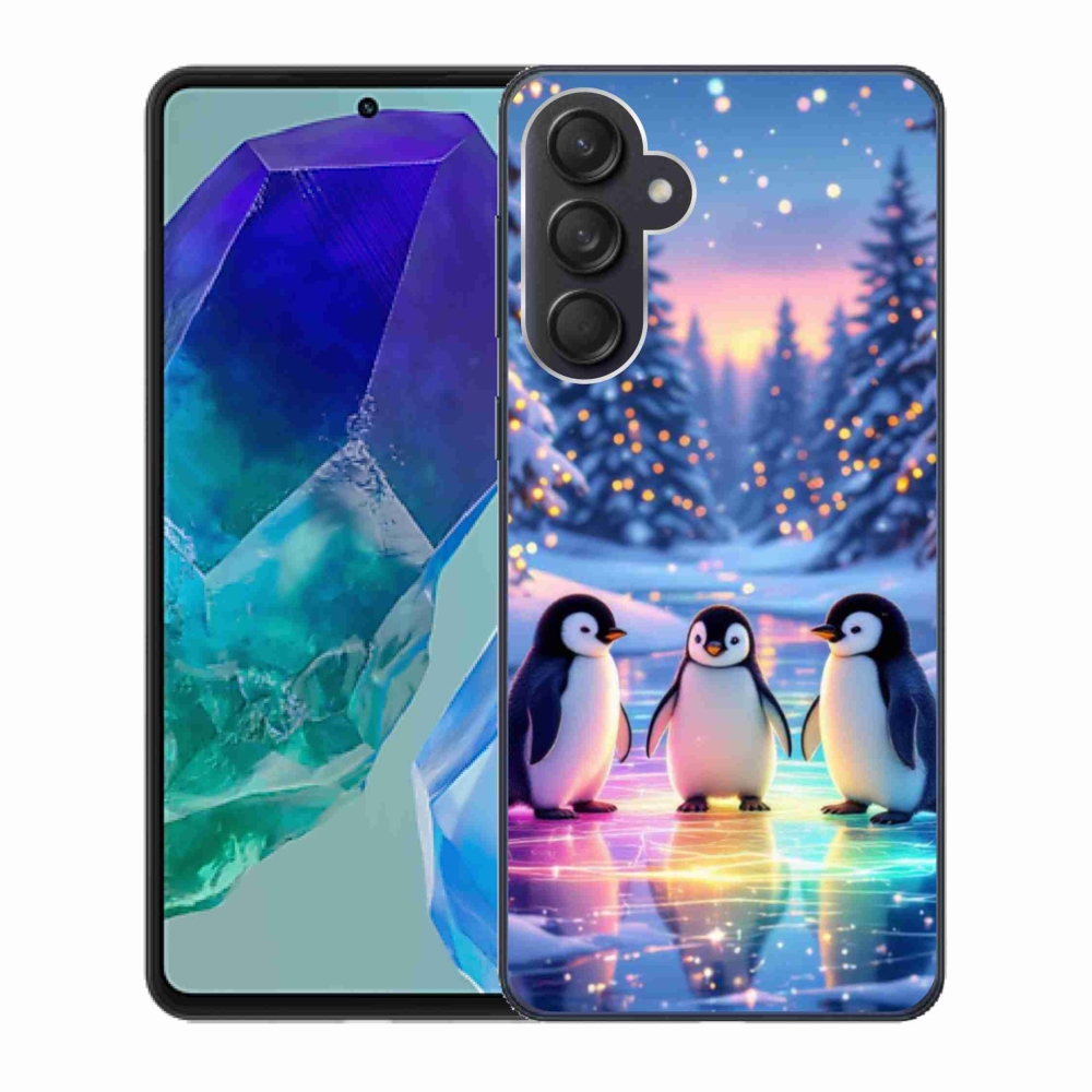 Gélový kryt mmCase na Samsung Galaxy M55 5G - tučniaky