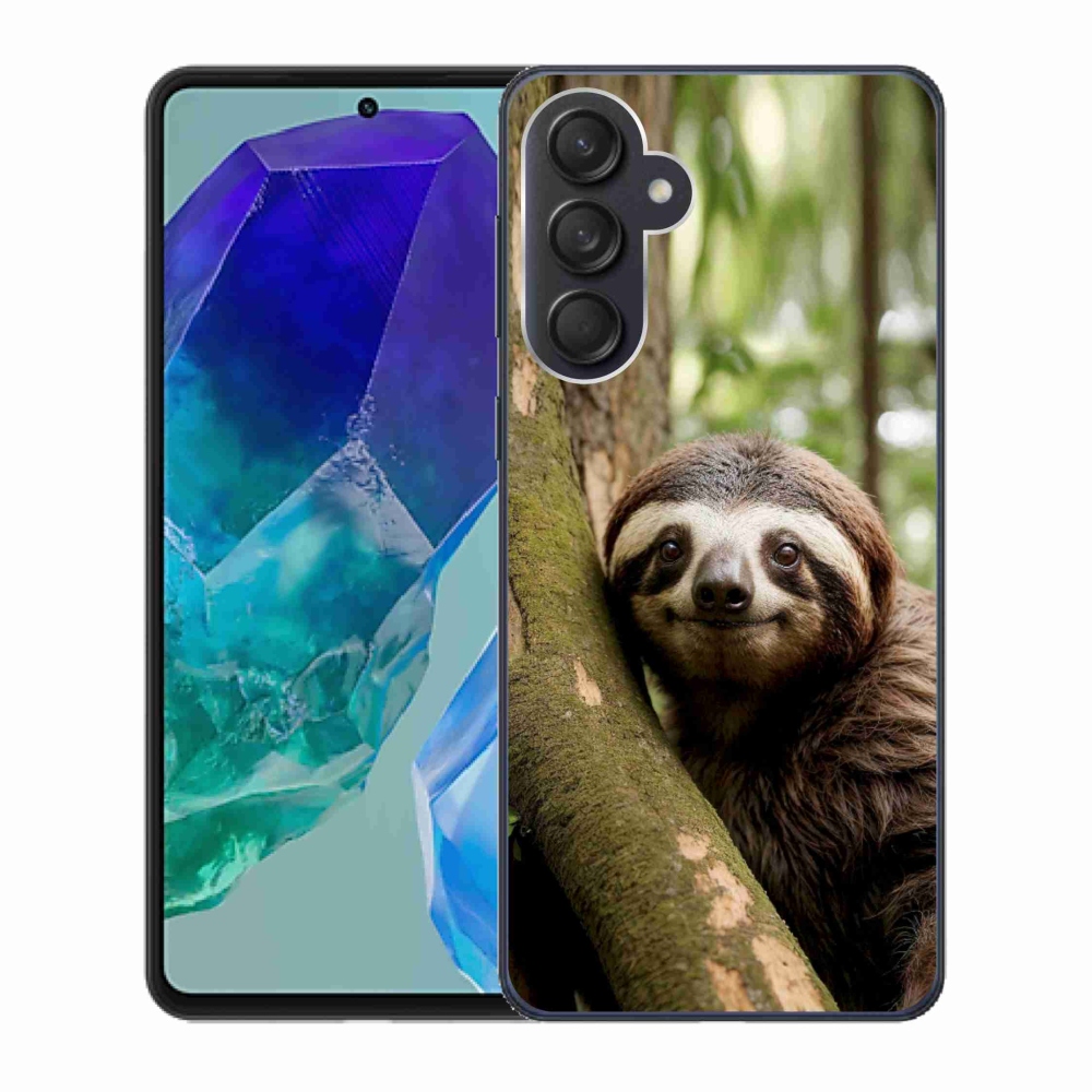 Gélový kryt mmCase na Samsung Galaxy M55 5G - usmievavý leňochod