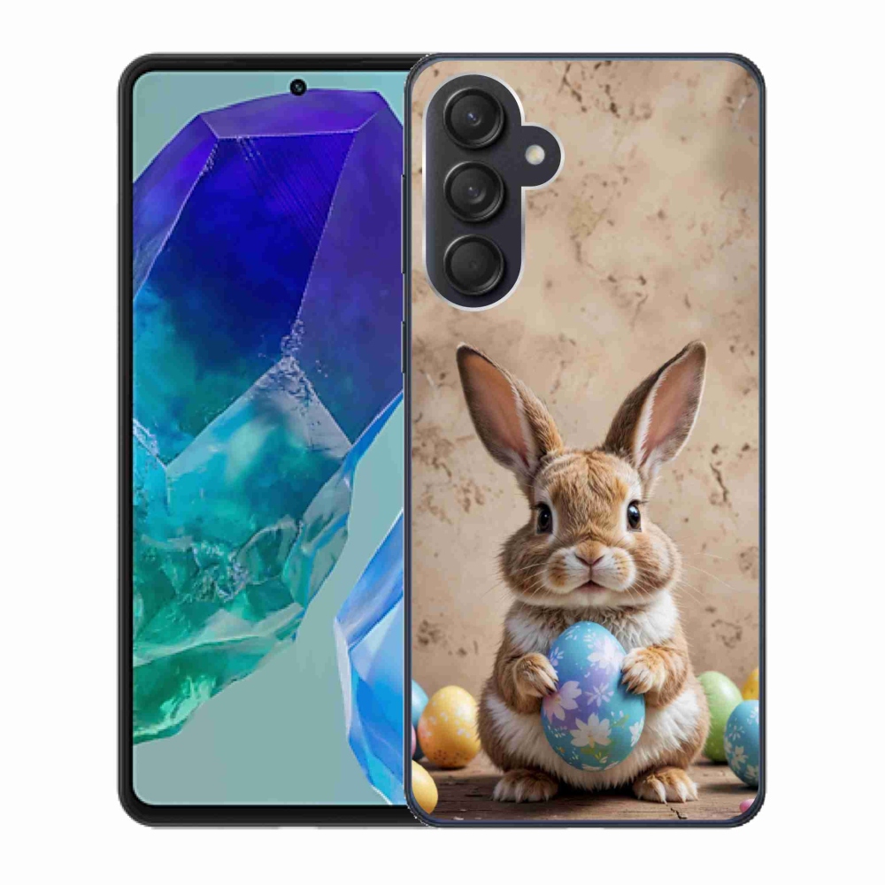 Gélový kryt mmCase na Samsung Galaxy M55 5G - veľkonočný zajačik