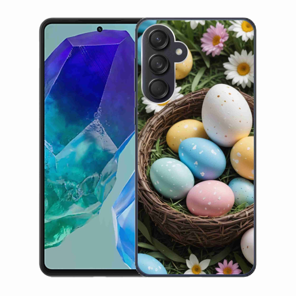 Gélový kryt mmCase na Samsung Galaxy M55 5G - veľkonočné vajíčka 2
