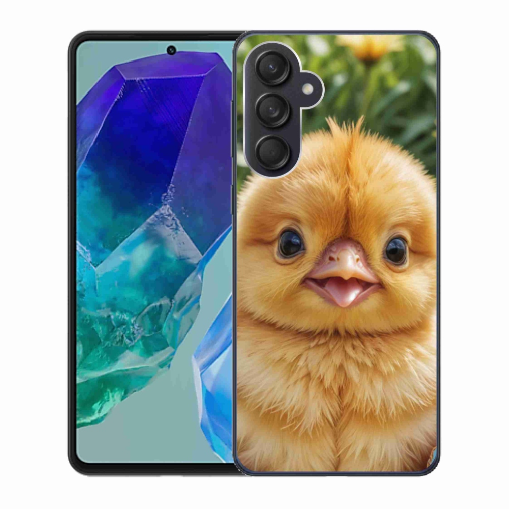 Gélový kryt mmCase na Samsung Galaxy M55 5G - veselé kuriatko