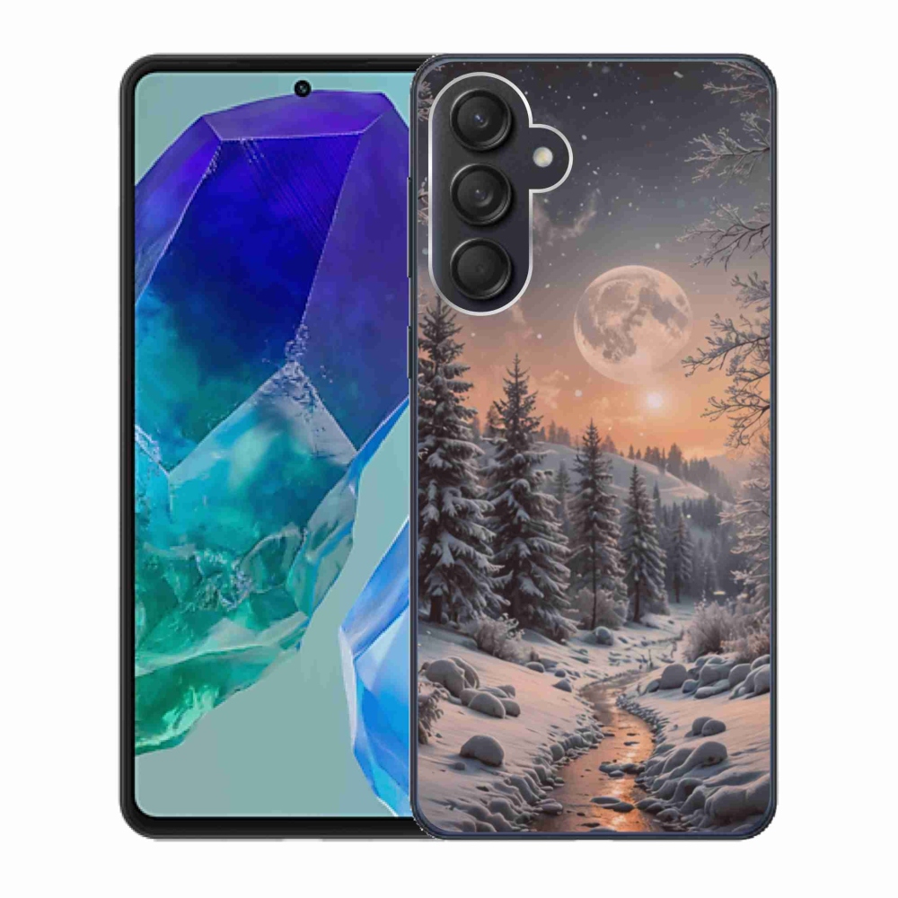 Gélový kryt mmCase na Samsung Galaxy M55 5G - zimná krajina 2