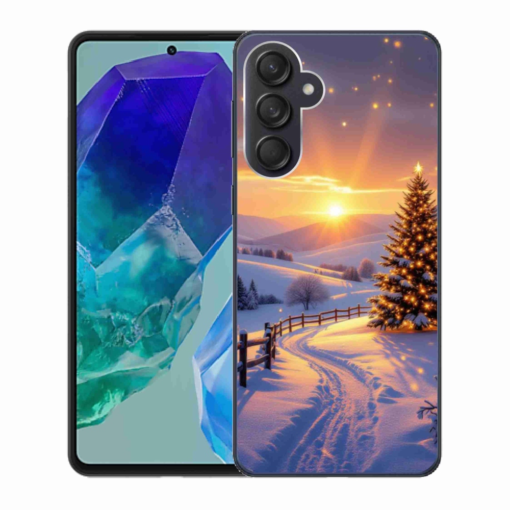 Gélový kryt mmCase na Samsung Galaxy M55 5G - zimná krajina