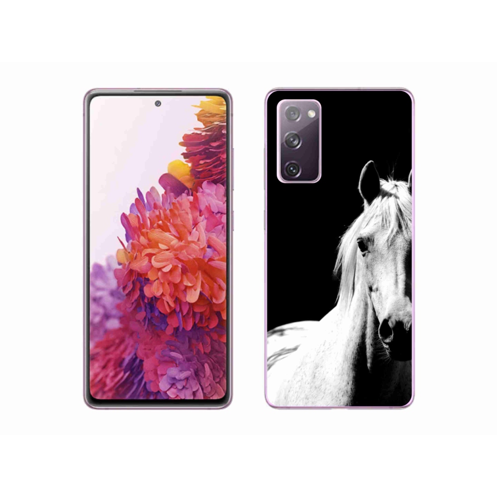 Gélový kryt mmCase na Samsung Galaxy S20 FE - biely kôň 5