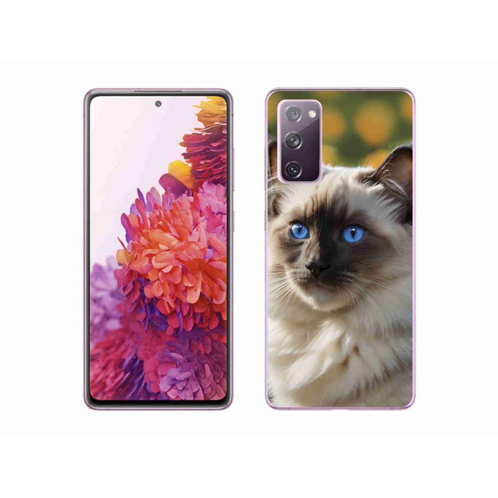 Gélový kryt mmCase na Samsung Galaxy S20 FE - biely ragdoll